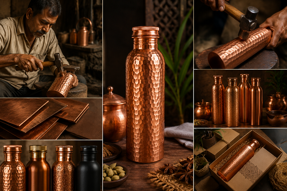The Journey of a Copper Water Bottle: From Skilled Artisan to Global Wellness Homes